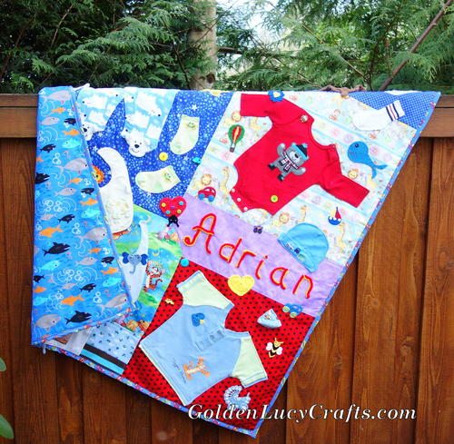 Baby Clothes Memory Quilt Baby Clothes Memory Quilt