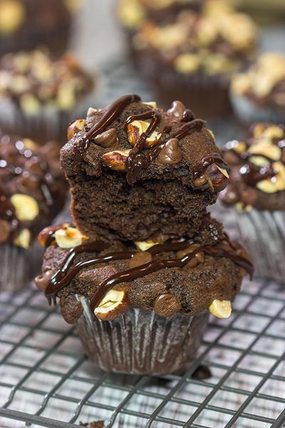 Chocolate Hazelnut Muffins Chocolate Hazelnut Muffins