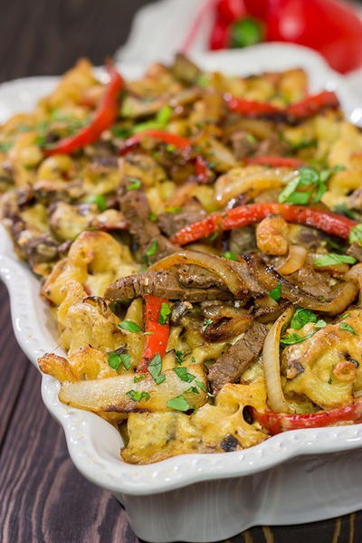 Philly Cheesesteak Mac And Cheese Philly Cheesesteak Mac And Cheese