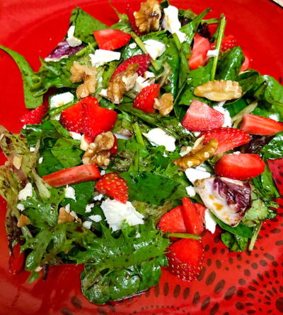 Strawberry Spring Mix Salad