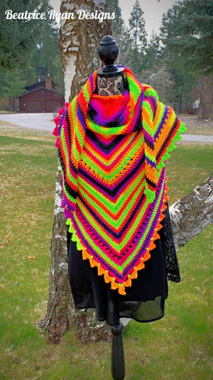 Beautifully Bright Shawl Beautifully Bright Shawl