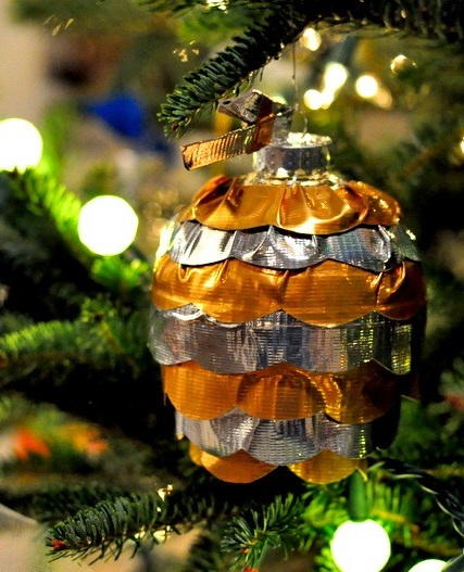 Duct Tape Ruffle Ornament