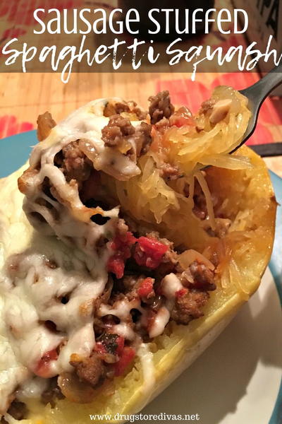 Sausage Stuffed Spaghetti Squash Sausage Stuffed Spaghetti Squash