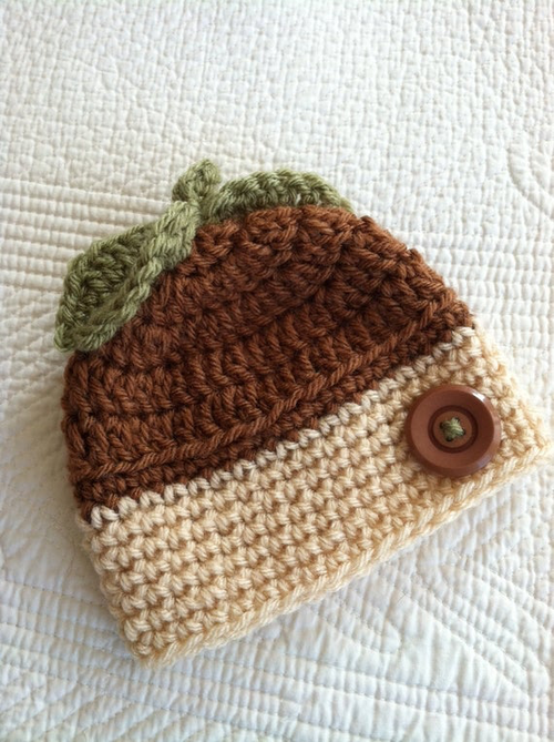 Crochet Acorn Baby Hat Crochet Acorn Baby Hat