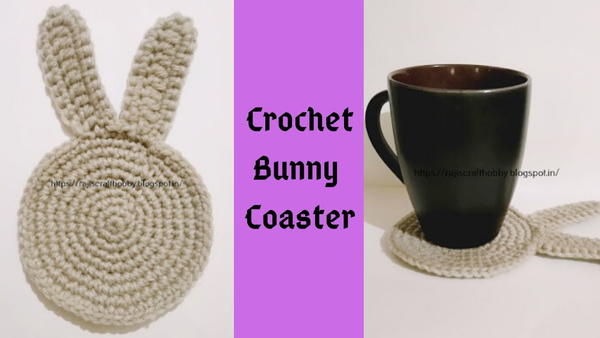 Crochet Bunny Coaster Crochet Bunny Coaster