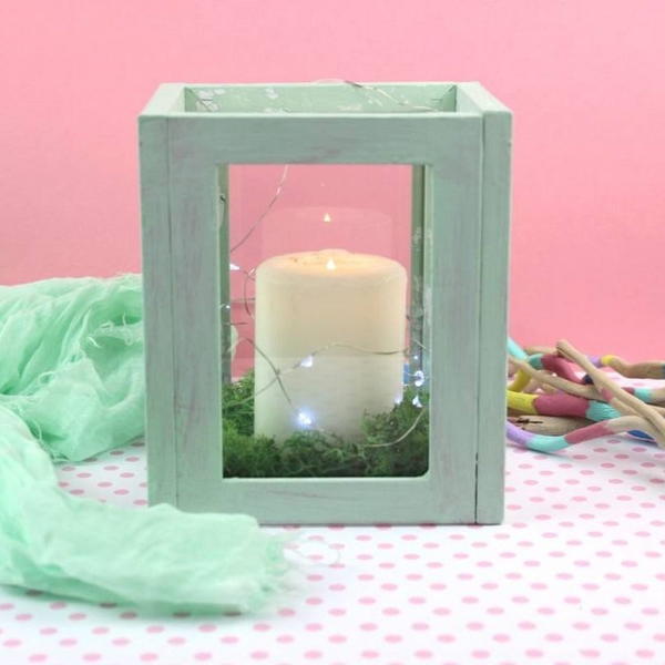 Upcycled Frames to Cute Lantern
