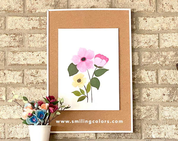 Easy Flower Painting Tutorial Easy Flower Painting Tutorial