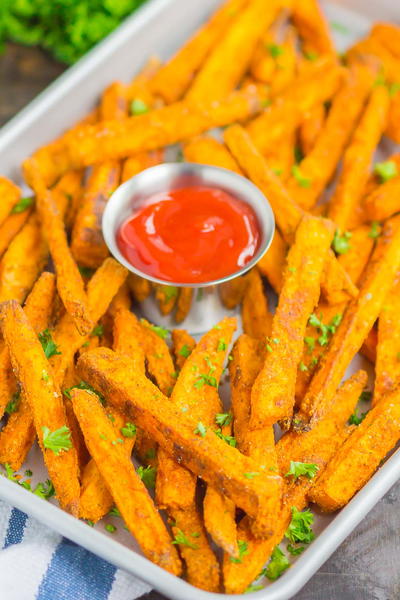 Crispy Baked Sweet Potato Fries Crispy Baked Sweet Potato Fries
