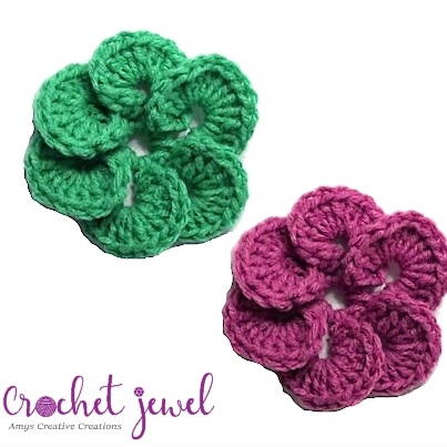 Crochet 3D Flower Tutorial