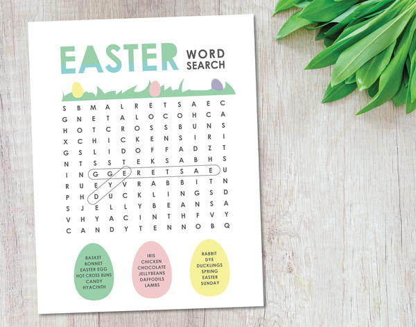Free Printable Easter Word Search Free Printable Easter Word Search