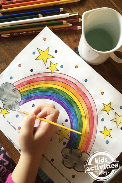 Printable Rainbow Coloring Page Printable Rainbow Coloring Page