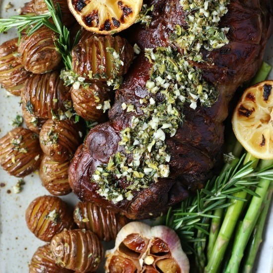 Slow Roasted Boneless Leg Of Lamb Slow Roasted Boneless Leg Of Lamb