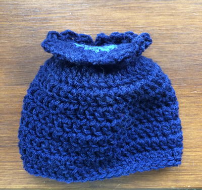 Crochet Newborn Baby Blueberry Beanie