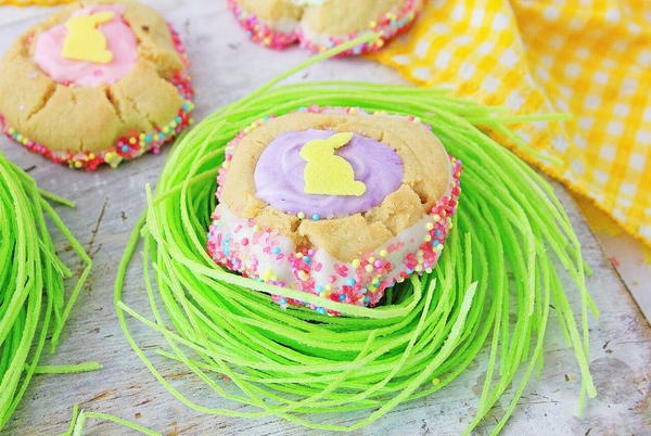 Easter Thumbprint Cookies Easter Thumbprint Cookies