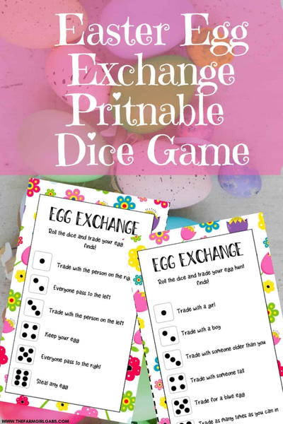 Easter Egg Exchange Dice Game Easter Egg Exchange Dice Game