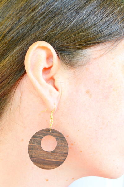 Easy Wooden Earrings With Cricut
