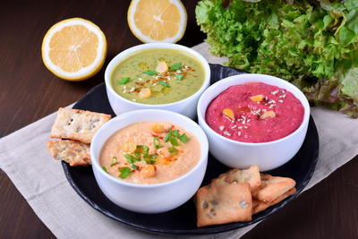 Three-color Hummus Three-color Hummus