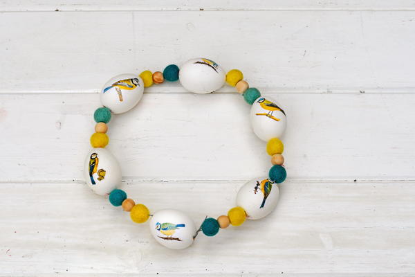 Decoupage Egg Wreath For Spring Decoupage Egg Wreath For Spring