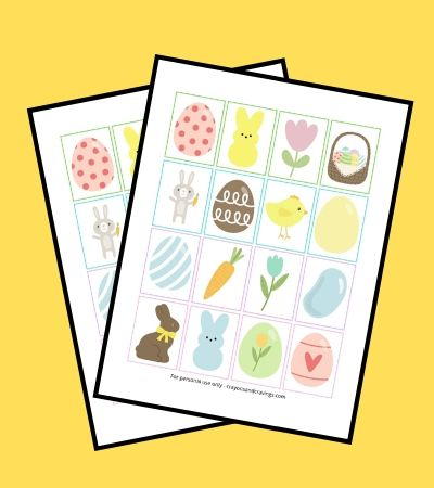 Free Printable Easter Memory Game Free Printable Easter Memory Game