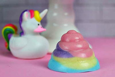 Unicorn Rainbow Poop Soap