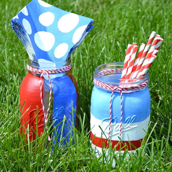 Patriotic Mason Jar Craft Ideas Patriotic Mason Jar Craft Ideas