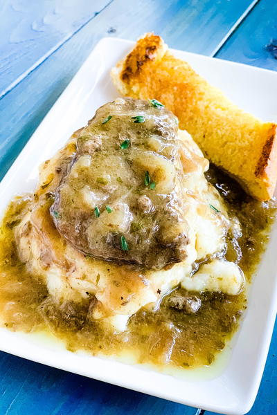 Instant Pot French Onion Burgers And Gravy Instant Pot French Onion Burgers And Gravy