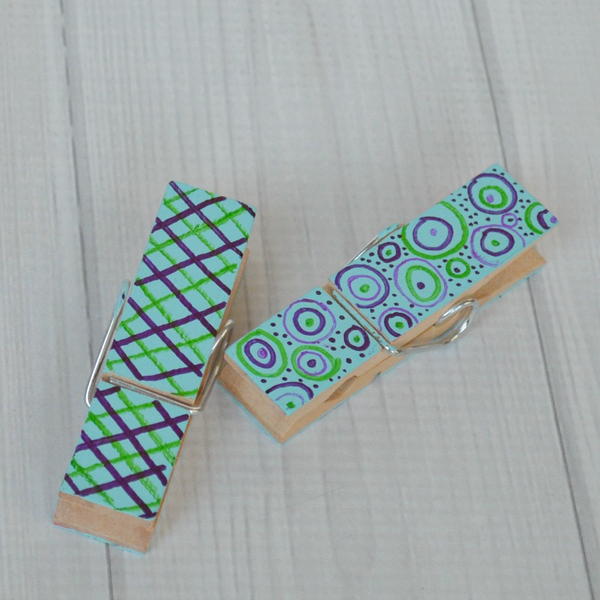 Wooden Clothespin Fathers Day Gift Wooden Clothespin Father's Day Gift