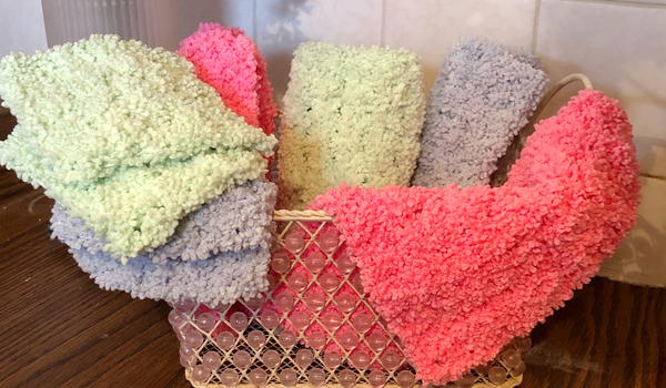 Crochet Luxurious Washcloth And Face Scrubbie Crochet Luxurious Washcloth And Face Scrubbie