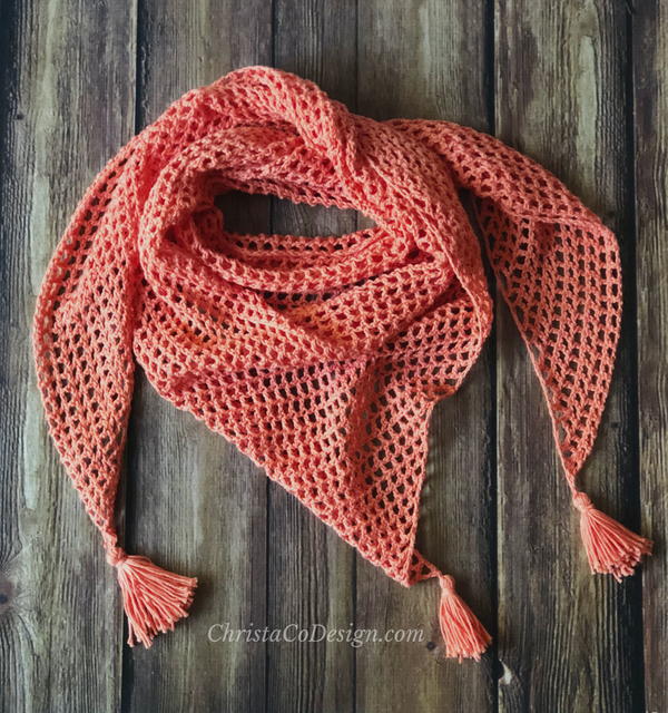 Mesh Triangle Shawl Mesh Triangle Shawl