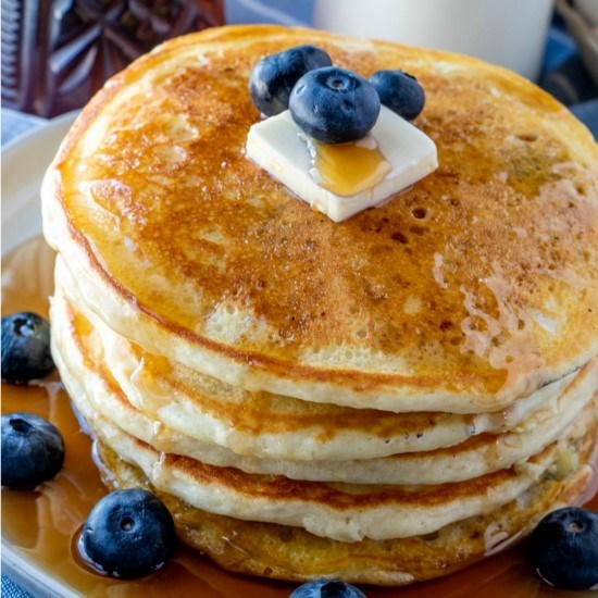 Blueberry Buttermilk Pancakes Blueberry Buttermilk Pancakes