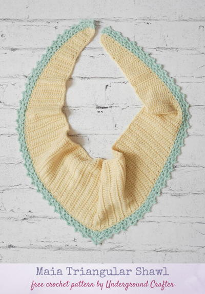 Maia Triangular Shawl Maia Triangular Shawl