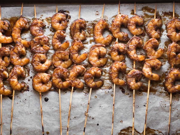 Teriyaki Prawn Skewers Teriyaki Prawn Skewers