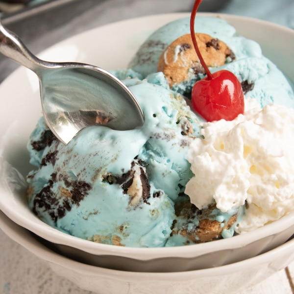 Homemade Cookie Monster Ice Cream Homemade Cookie Monster Ice Cream
