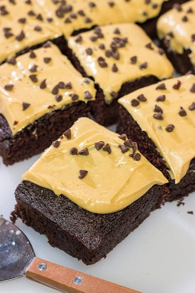 Chocolate Cake With Peanut Butter Frosting Chocolate Cake With Peanut Butter Frosting