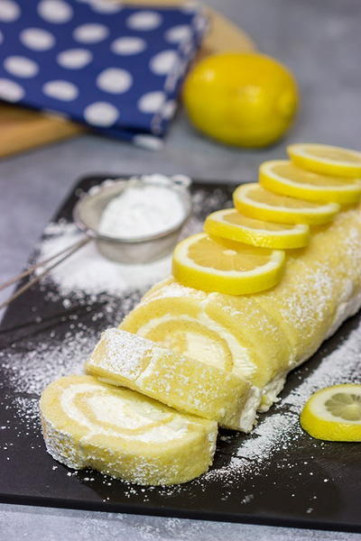 Lemon Cake Roll Lemon Cake Roll