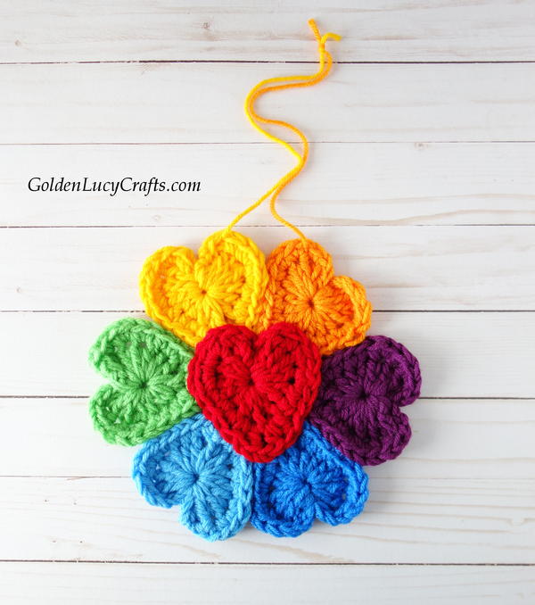 Crochet Rainbow Flower Crochet Rainbow Flower