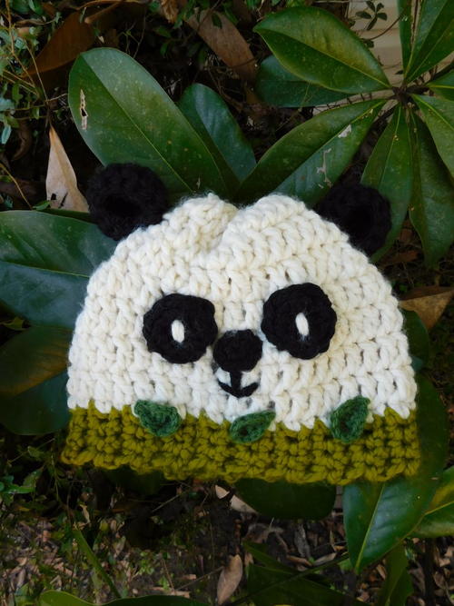 Crochet Panda Beanie Crochet Panda Beanie