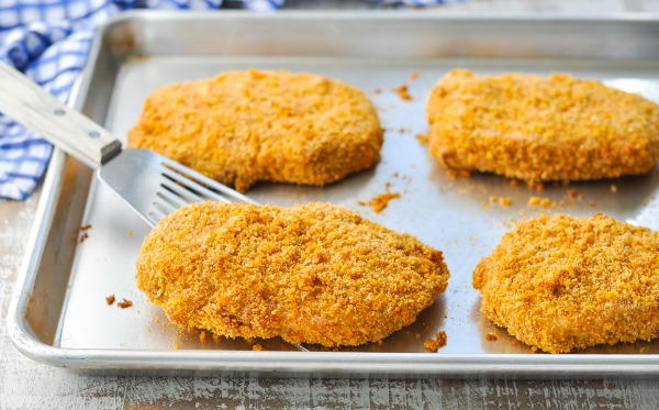 Oven-fried Breaded Pork Chops Oven-fried Breaded Pork Chops