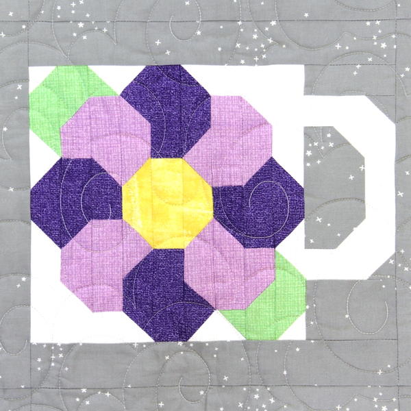 May Flower - Months Of Mugs Block Of The Month May Flower - Months Of Mugs Block Of The Month
