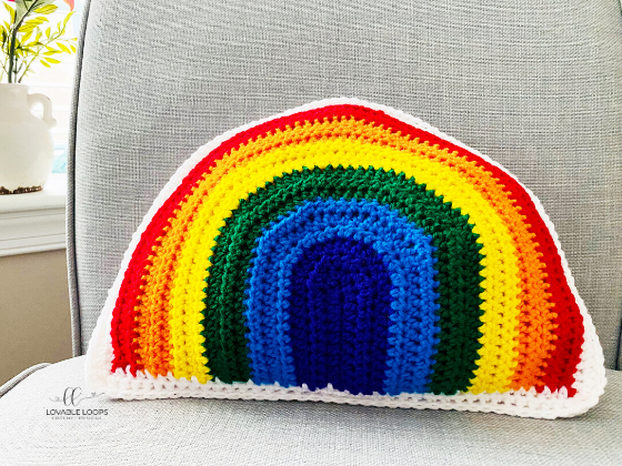 Rainbow Pillow Rainbow Pillow