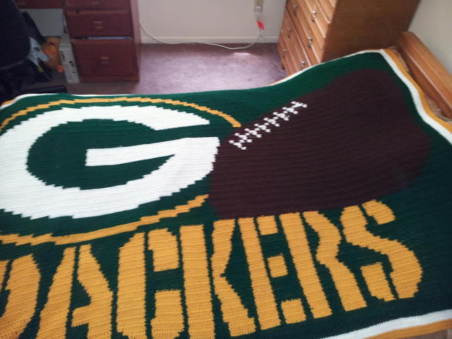 Green Bay Packers Crochet Afghan Allfreecrochet Com