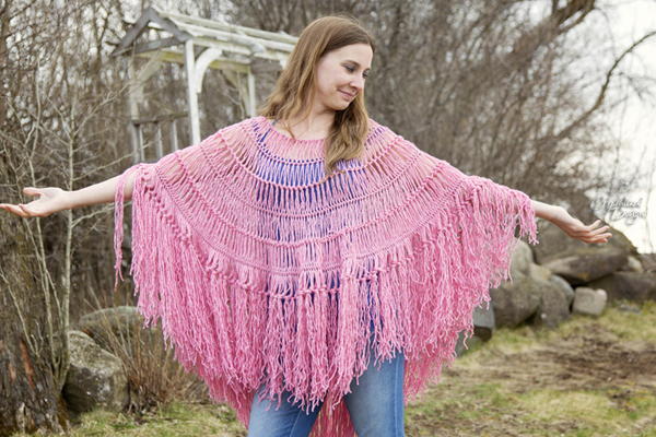 Hairpin Lace Poncho Hairpin Lace Poncho