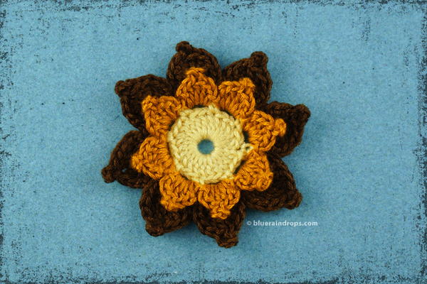 Double Layered Picot Flower 2 Double Layered Picot Flower #2