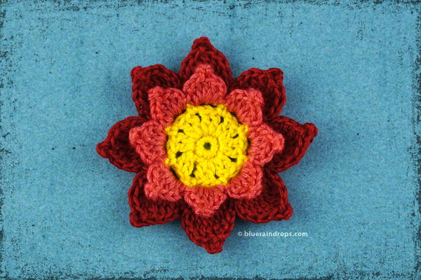 Double Layered Picot Flower 1 Double Layered Picot Flower #1