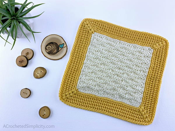 Triple Textures 12 Afghan Square Triple Textures 12" Afghan Square