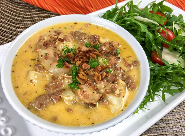 Keto Bacon Cheeseburger Soup Keto Bacon Cheeseburger Soup