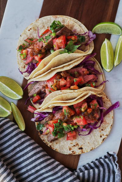 Sweet Tangy Steak Tacos Sweet & Tangy Steak Tacos