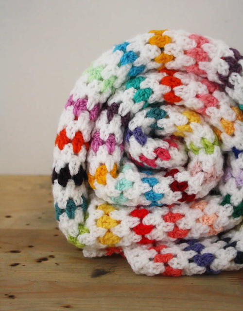 Crochet Rainbow Blanket Crochet Rainbow Blanket