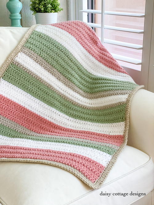 Textured Stripe Blanket Tutorial Textured Stripe Blanket Tutorial