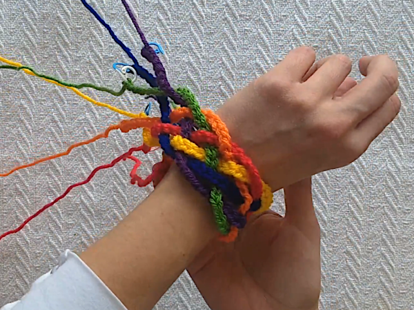Rainbow Braid Bracelet Rainbow Braid Bracelet